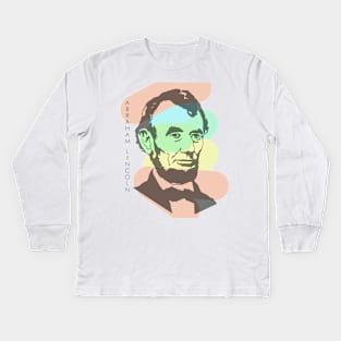 Abraham Lincoln Kids Long Sleeve T-Shirt